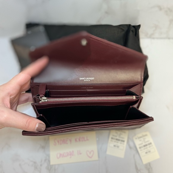 Authentic YSL Saint Laurent Cassandre Quilted Flap Wallet - Picture 7 of 13